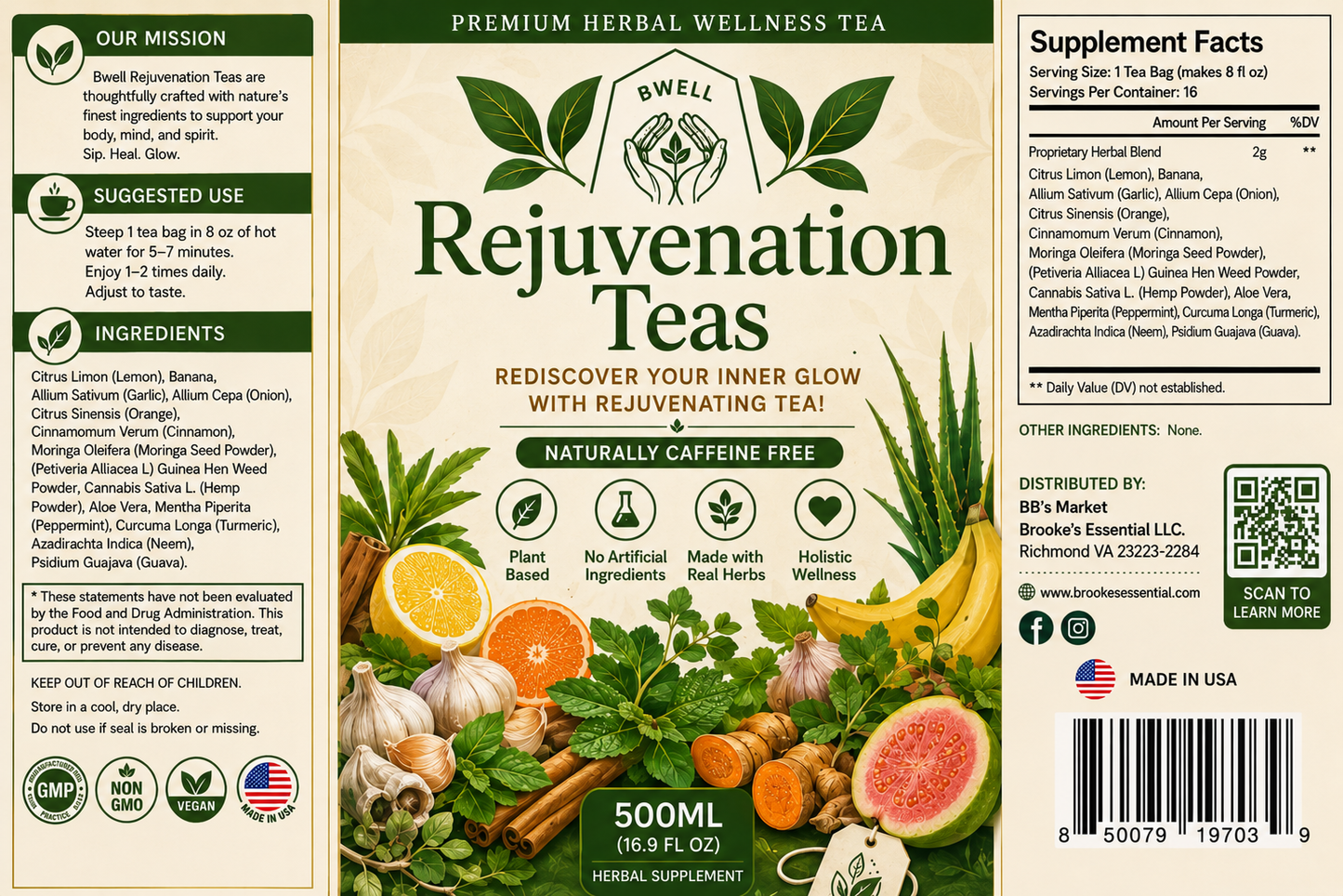 Bwell Rejuvenation Immunity Boost Tea