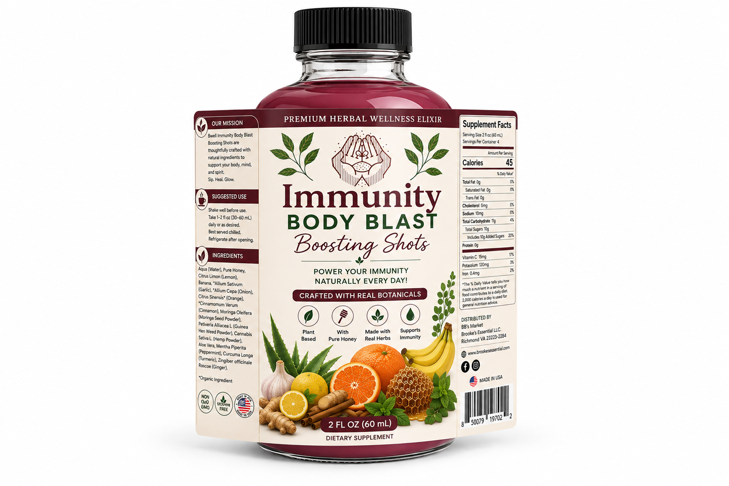 Bwell Immunity Body Blast Boosting Shots
